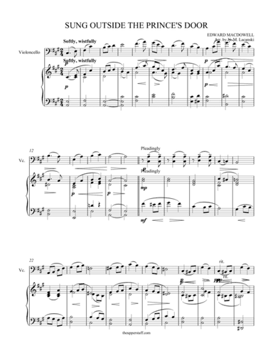 Sung Outside the Prince's Door (arr. Nick Lacanski)
