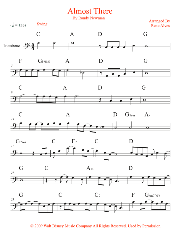Almost There (arr. Rene Alves)