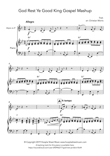 God Rest Ye Good King Gospel Mashup (arr. Hoopla Sheet Music)