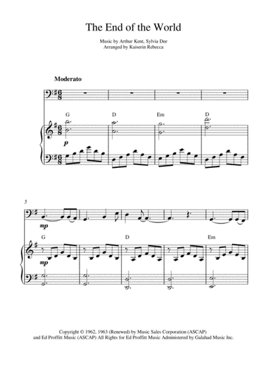 The End Of The World (arr. Kaiserin Rebecca)