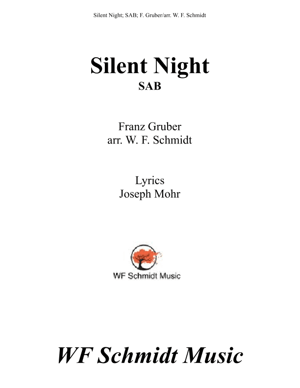 Silent Night (arr. W. F. Schmidt)