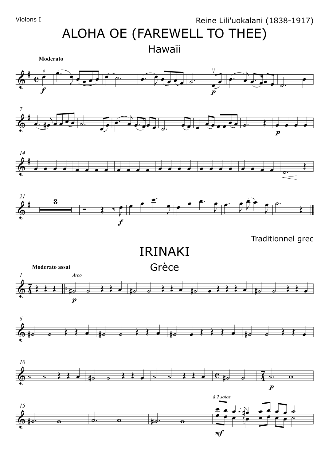 A Travers les Continents (arr. Yves Bouillot)