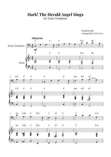 Hark! The Herald Angel Sings (arr. G.D.V.S.L.J)