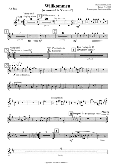 Willkommen (arr. Jan Angermüller)