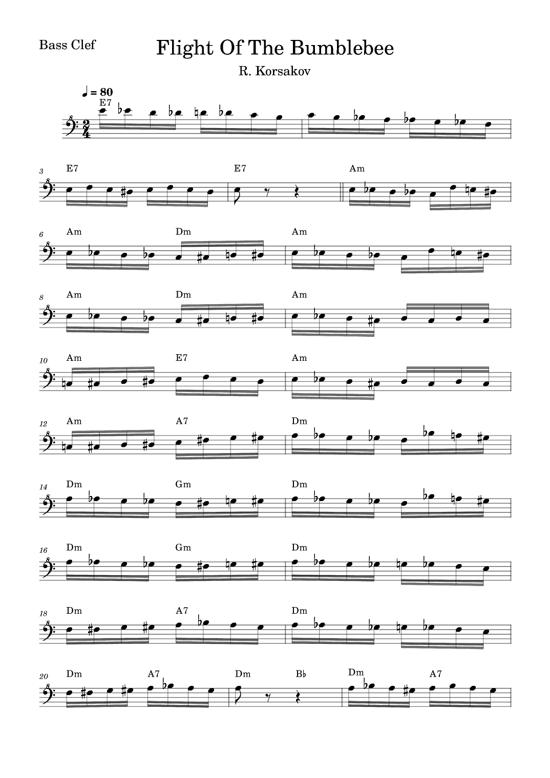 The Flight Of The Bumblebee (arr. Fabio Eduardo de Oliveira)