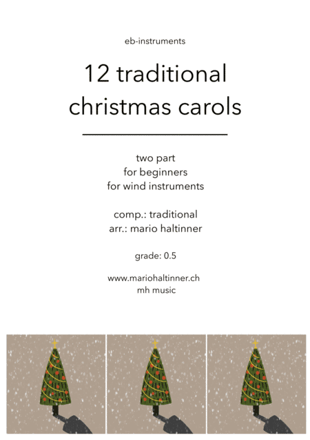 12 Christmas Carols for Eb-Instruments (arr. Mario Haltinner)