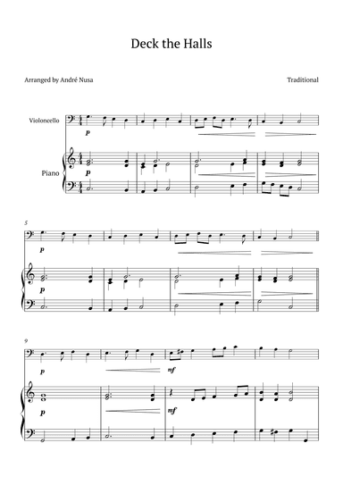 Deck the Halls (arr. André Nusa)