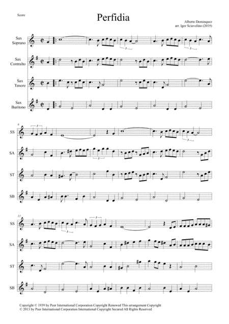 Perfidia (arr. Igor Sciavolino)