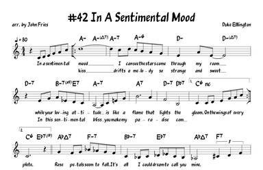 In A Sentimental Mood (arr. John Fries)