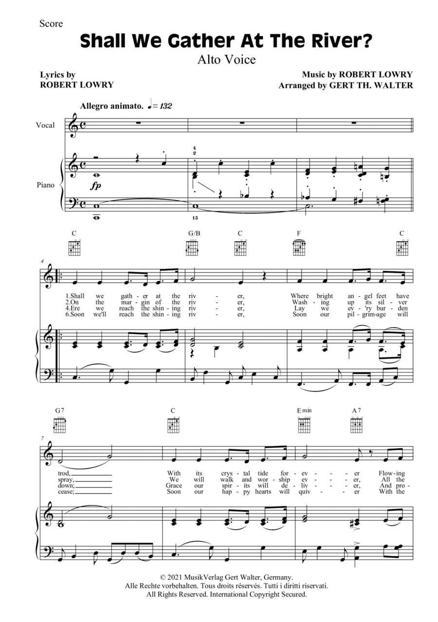 Shall We Gather At The River (arr. Gert Th. Walter)