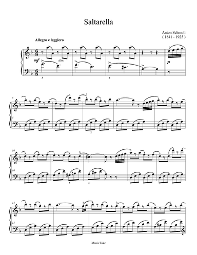 Schmoll Saltarella (arr. Ben Choupak)
