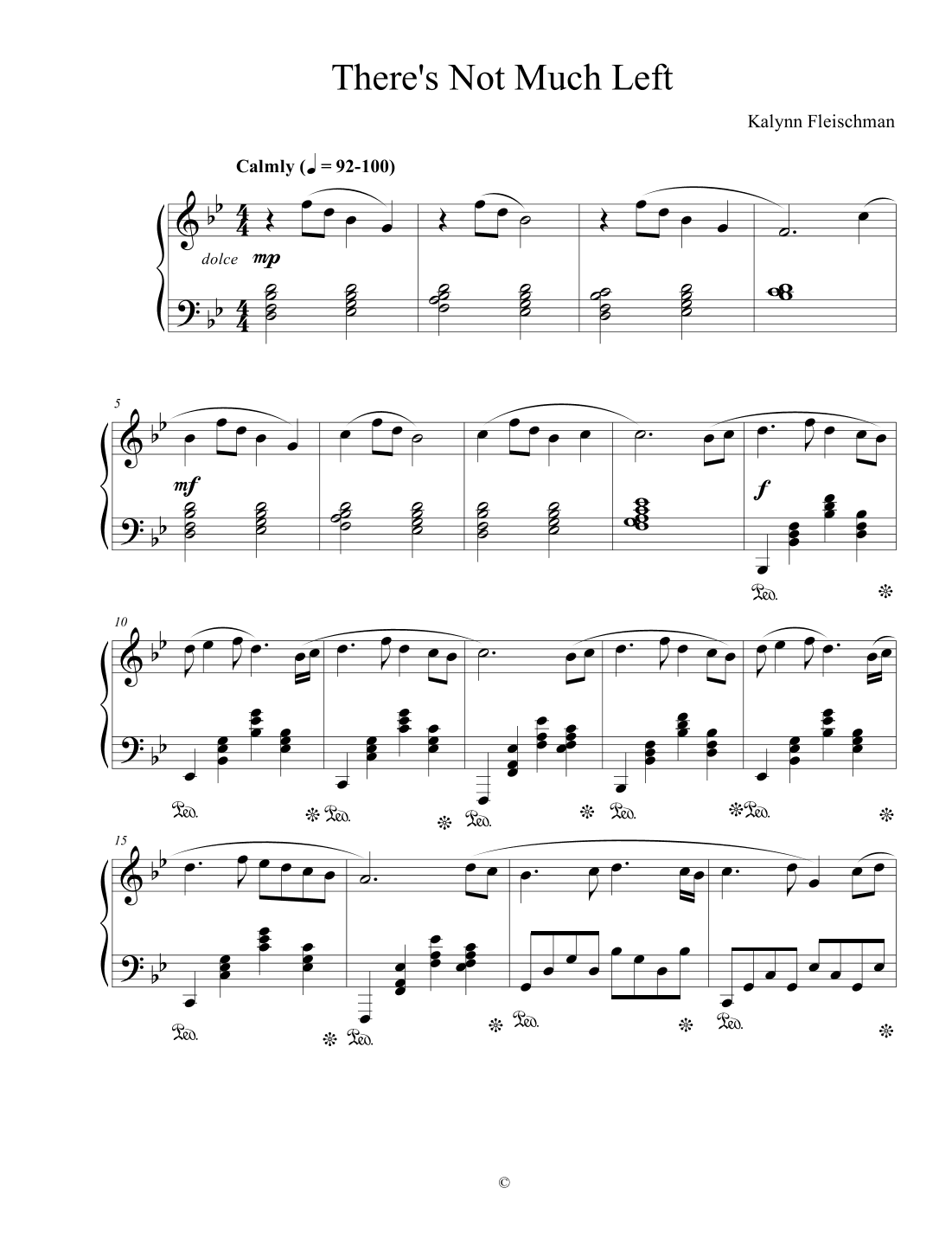 There's Not Much Left