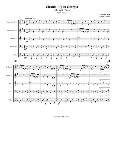 Cleanin' Up in Georgia (arr. Derrick T. Lewis)