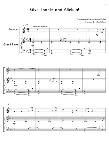 Give Thanks and Alleluia! (arr. Brendan Wilson)