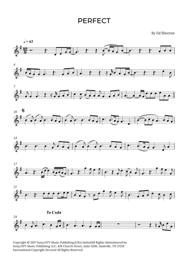 Perfect (arr. Alex Nunes Rodrigues)