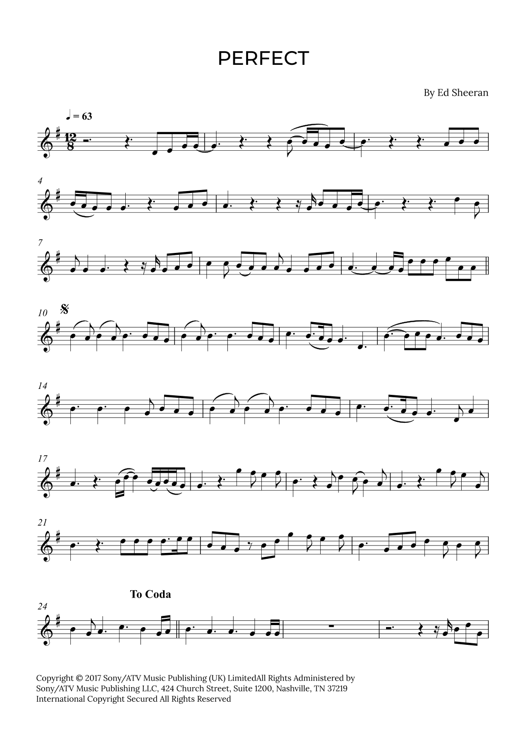 Perfect (arr. Alex Nunes Rodrigues)