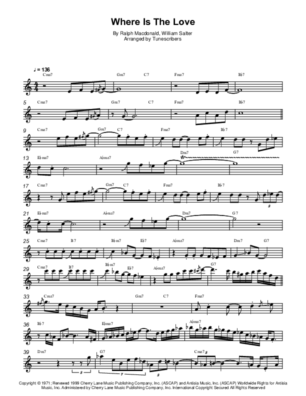 Where Is The Love (arr. Tunescribers)