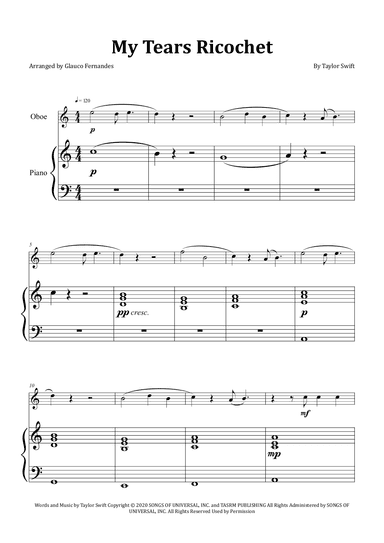 My Tears Ricochet (arr. Glauco Fernandes)