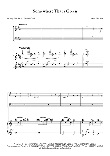 Somewhere That's Green (arr. Derek STUART-CLARK)