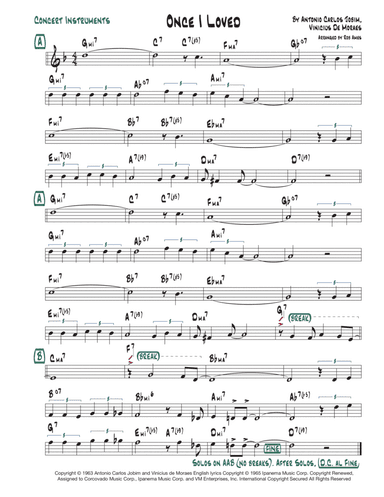 Once I Loved (amor Em Paz) (love In Peace) (arr. Rob Ames)