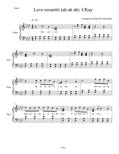 Love Nwantiti (arr. Diane M. McGahee)