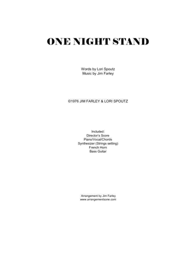 One Night Stand (Arranged for Piano, Bass, Synthesizer & French Horn)