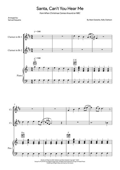 Santa Can't You Hear Me (arr. Samuel Sequeira)