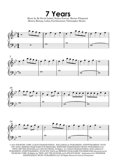 7 Years (arr. Gabriel Melo)
