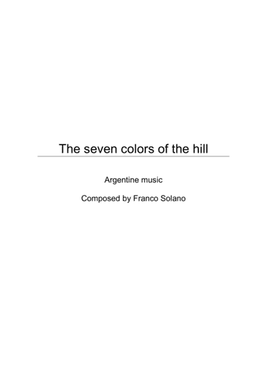 The seven colors of the hill - Argentine music