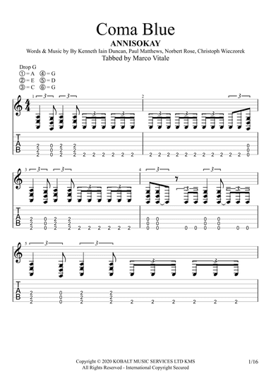 Coma Blue (arr. Marco Vitale)