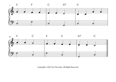 Twinkle Twinkle Little Star - Easy Piano in C (arr. Yuri Noronha)