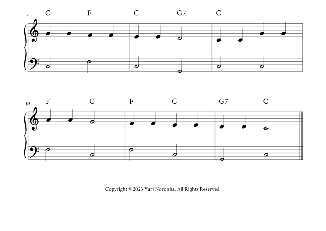 Twinkle Twinkle Little Star - Easy Piano in C (arr. Yuri Noronha)