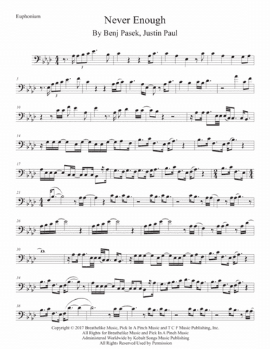 Never Enough (arr. Kevin Busse)