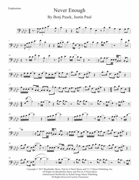 Never Enough (arr. Kevin Busse)