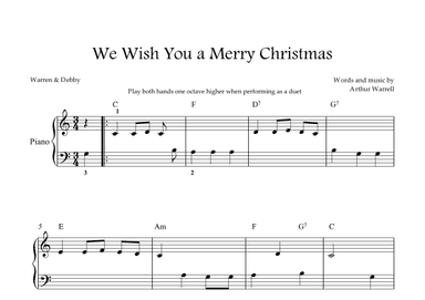 We Wish You a Merry Christmas (arr. Warren & Debby)