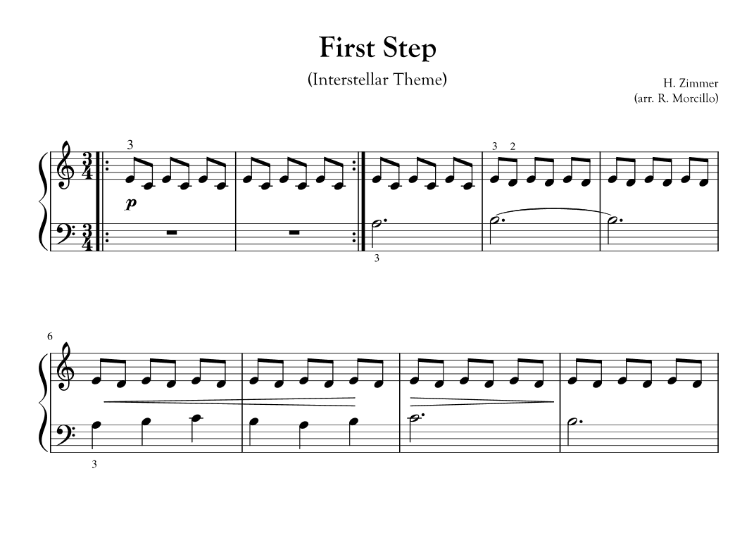 First Step (arr. Rubén Morcillo Izquierdo)