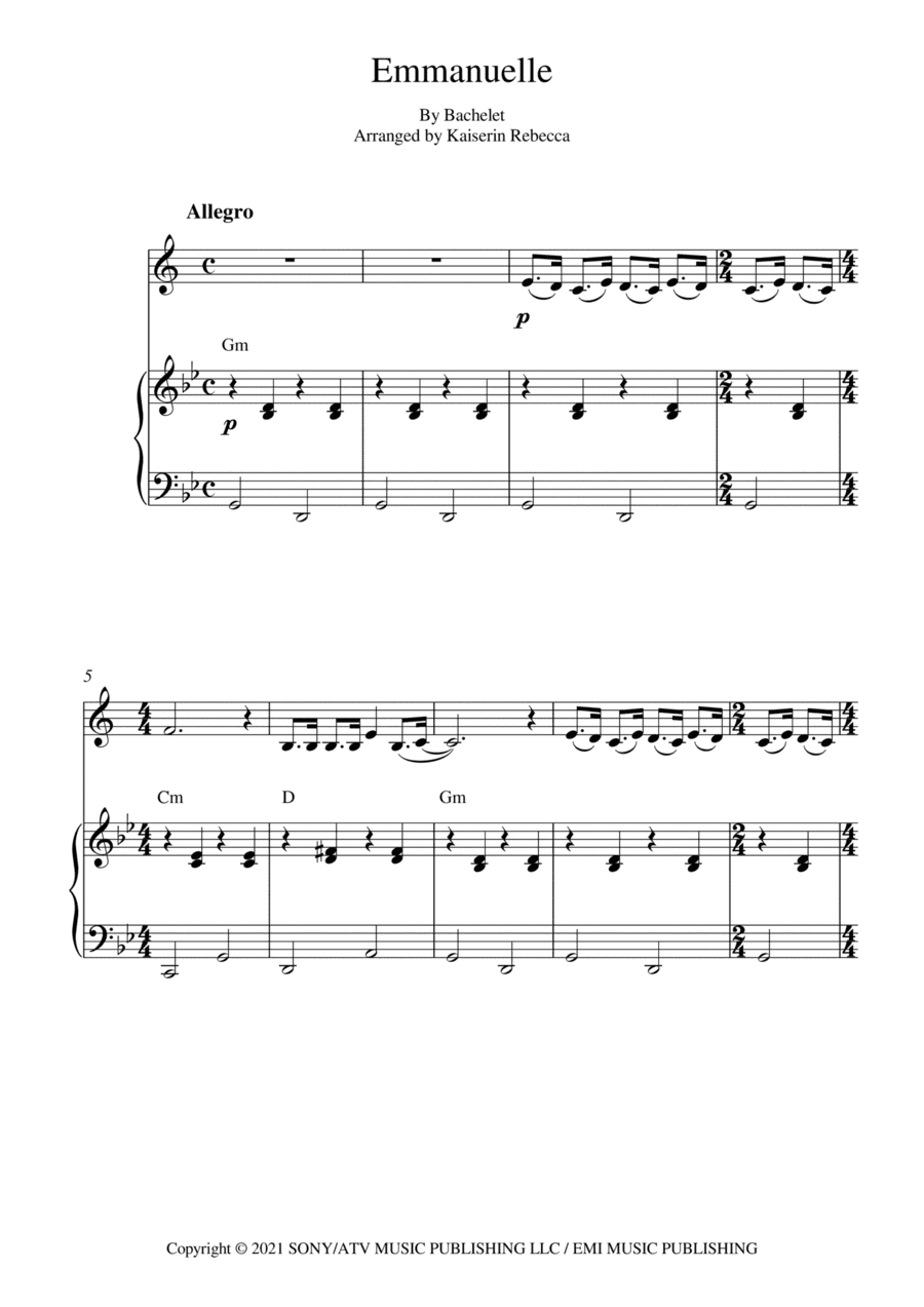 Emmanuelle (arr. Kaiserin Rebecca)