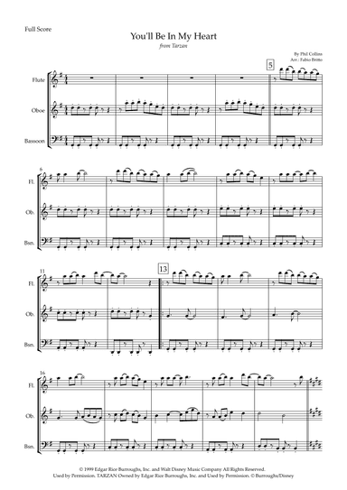 You'll Be In My Heart (arr. Fabio Britto)