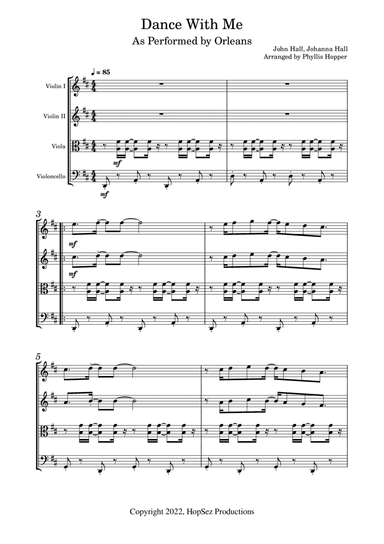 Dance With Me (arr. Phyllis Hopper)