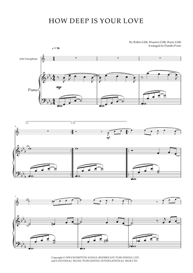 How Deep Is Your Love (arr. Danillo Porto)