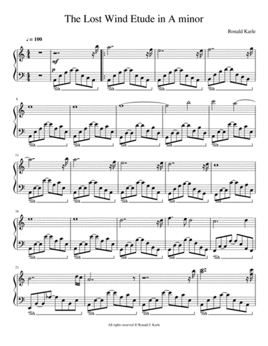 The Lost Wind (Etude in A Minor)