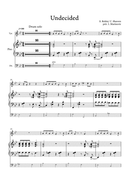 Undecided (arr. Ivan Marinovic)