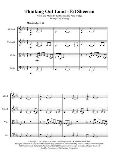 Thinking Out Loud (arr. Marmpy Music Ltd)