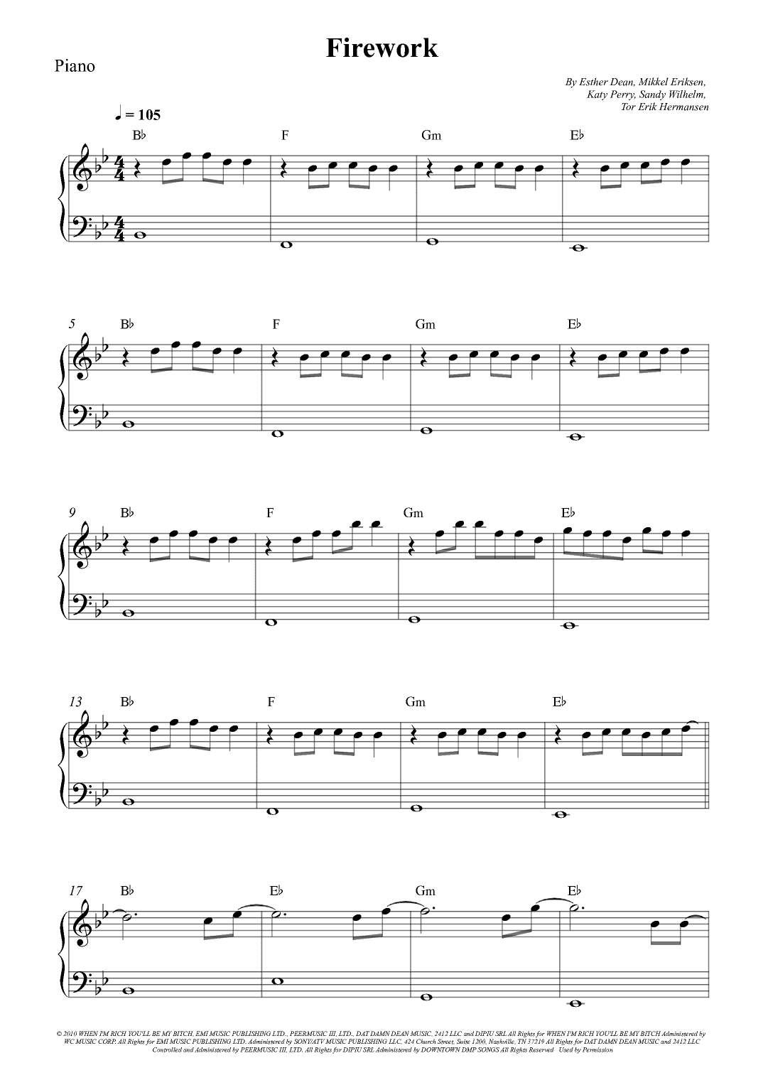 Firework (arr. Wesley S. SIlva)