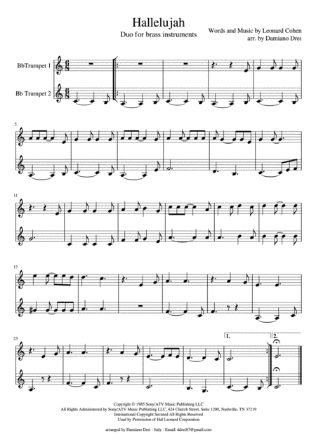 Hallelujah (arr. Damiano Drei)