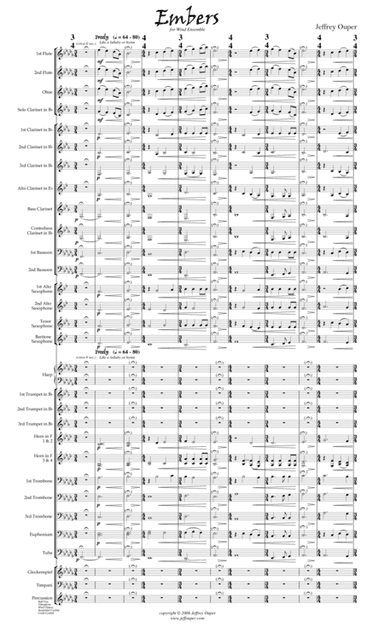 Embers (for Wind Ensemble)