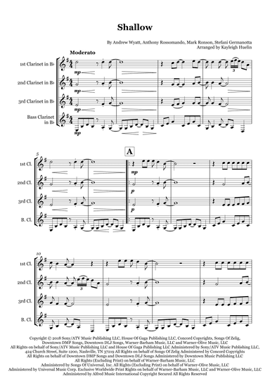 Shallow (arr. Kayleigh Huelin)