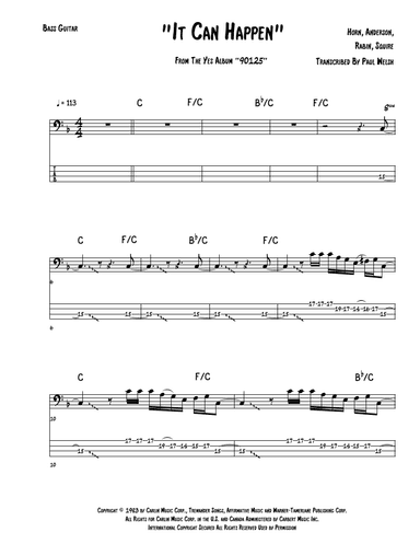 It Can Happen (arr. P Welsh)