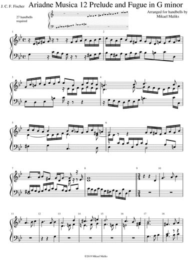Ariadne Musica 12 Prelude and Fugue in G minor