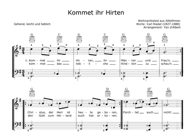 Kommet, ihr Hirten (Easy Piano, Arr.: Yan d'Albert) (arr. Yan d'Albert)